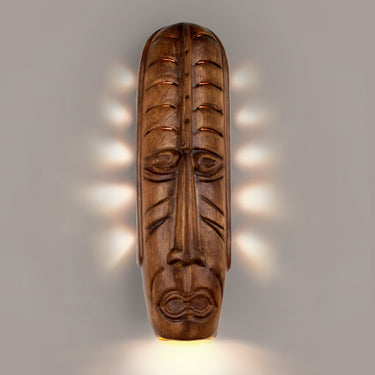 Tribal Mask Wall Sconce